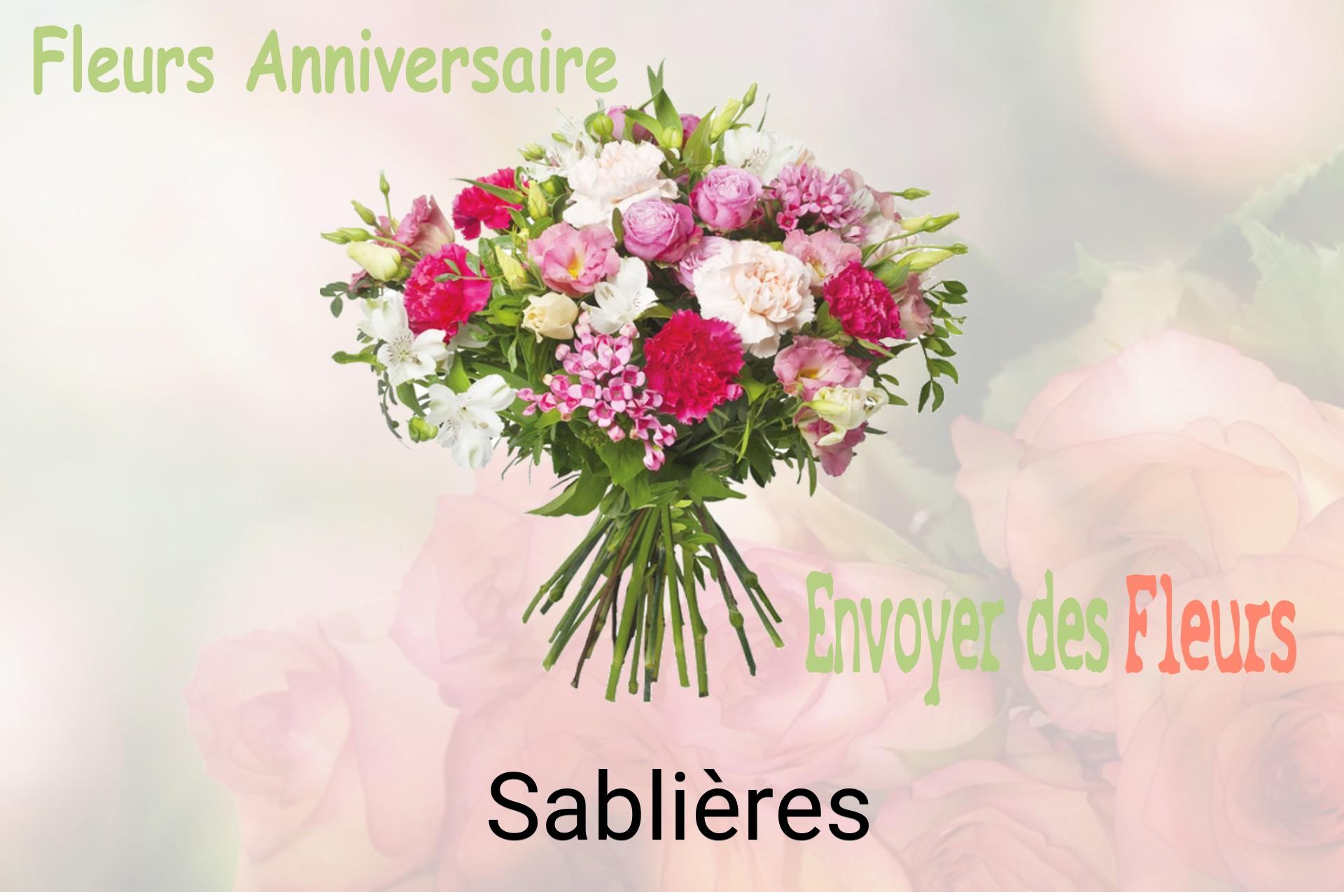 Bouquet de fleurs d’anniversaire livré à Sablières